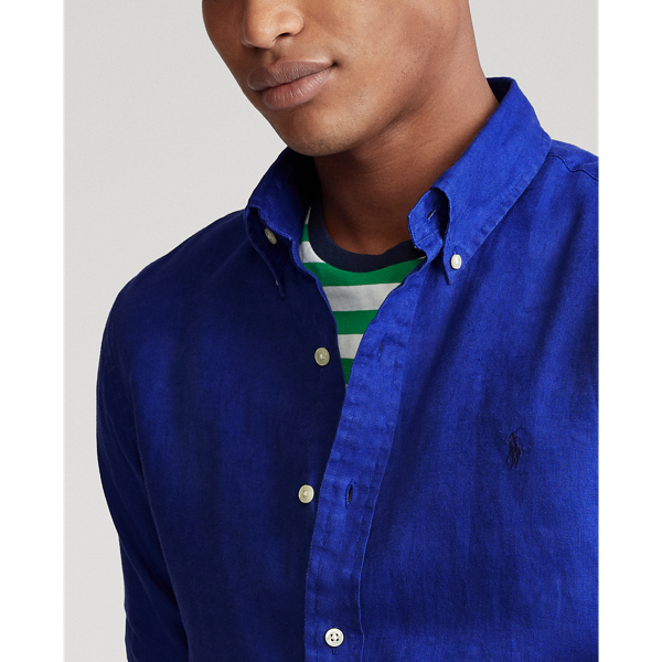 Summer Royal Custom Fit Linen Shirt Polo Ralph Lauren 6