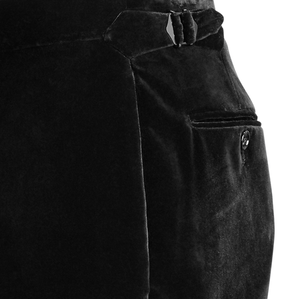 Black Gregory Velvet Tuxedo Trouser Purple Label 6