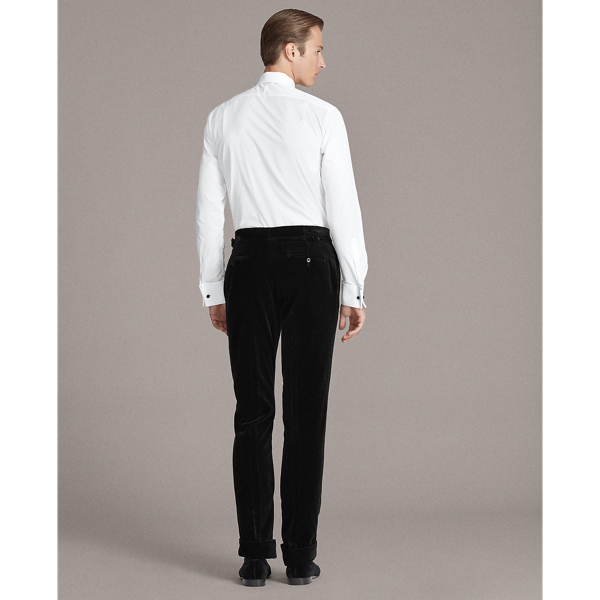Black Gregory Velvet Tuxedo Trouser Purple Label 4
