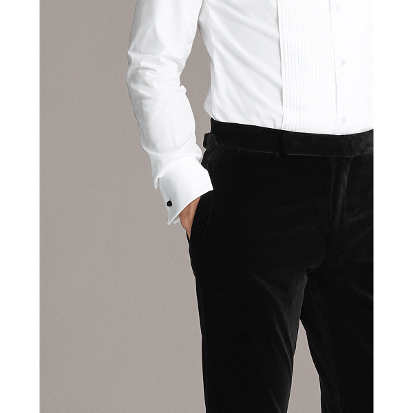 Black Gregory Velvet Tuxedo Trouser Purple Label 5