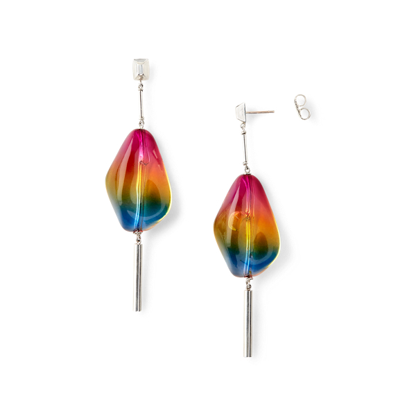 Rainbow Silver Rainbow Drop Earring Ralph Lauren Collection 2