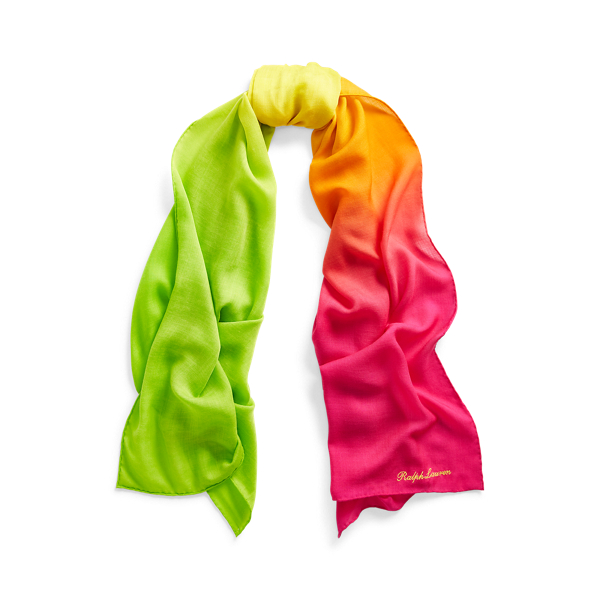 Ombre Cashmere-Silk Scarf
