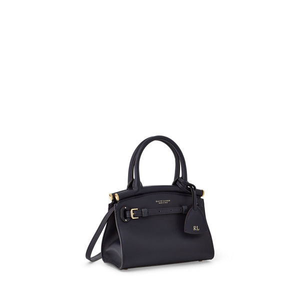 Mini sac&nbsp;RL50 en vachette Ralph Lauren Collection en Marine 2