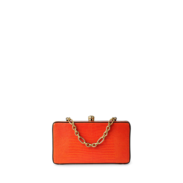 Clementine Embossed Calfskin Minaudière Ralph Lauren Collection 3