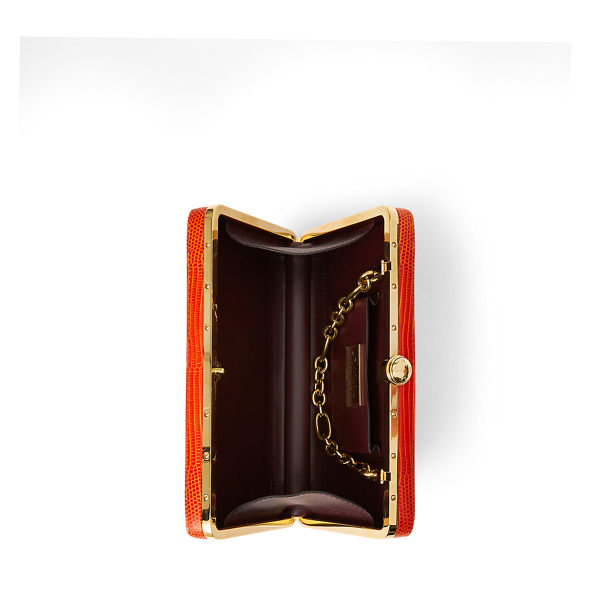 Clementine Embossed Calfskin Minaudière Ralph Lauren Collection 4