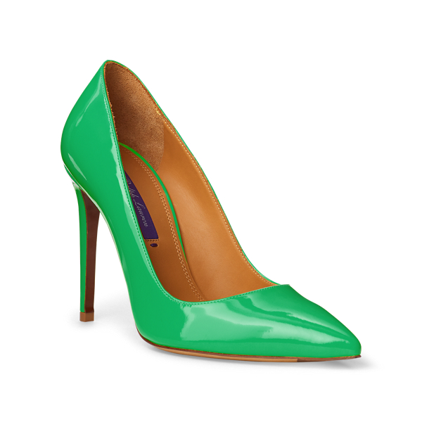 Spearmint Celia Patent Calfskin Pump Ralph Lauren Collection 2