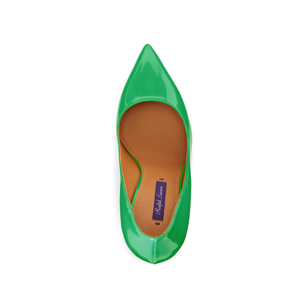 Spearmint Celia Patent Calfskin Pump Ralph Lauren Collection 4