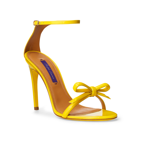 Canary Yellow Jennefer Bow Patent Sandal Ralph Lauren Collection 2