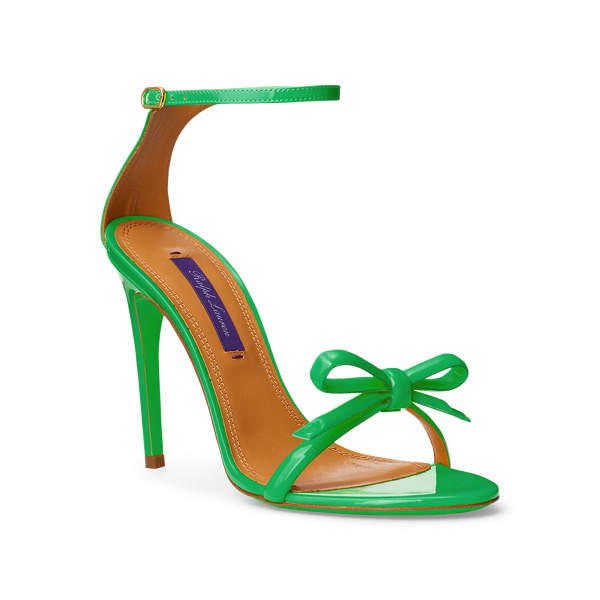 Spearmint Jennefer Bow Patent Sandal Ralph Lauren Collection 2