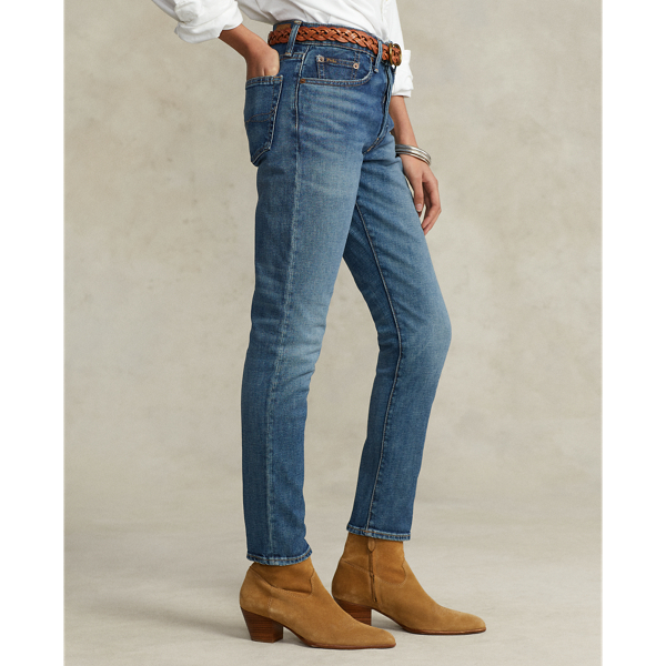 Medium Indigo Callen High-Rise Slim Jean Polo Ralph Lauren 5