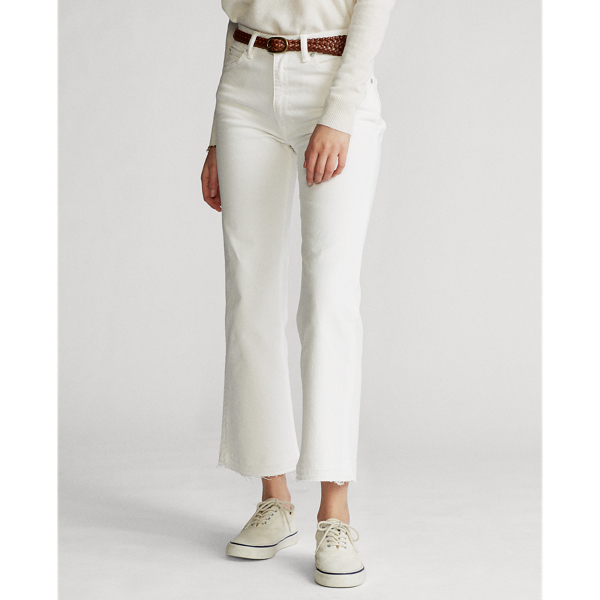White Laight Cropped Flare Polo Ralph Lauren 4