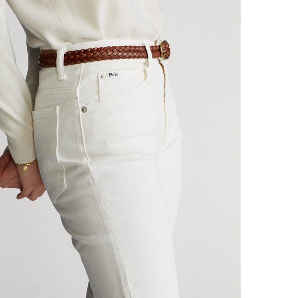 White Laight Cropped Flare Polo Ralph Lauren 7