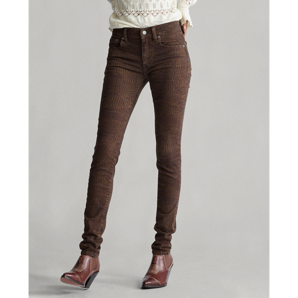 Croc Print Tompkins Skinny Jean Polo Ralph Lauren 4