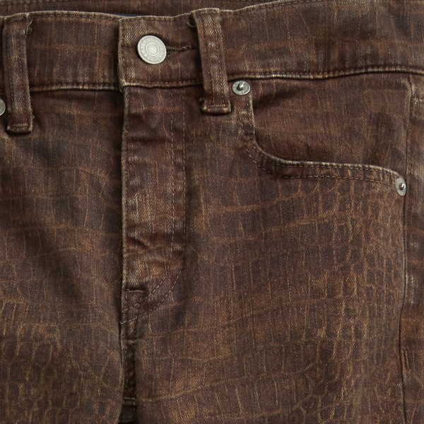 Croc Print Tompkins Skinny Jean Polo Ralph Lauren 7