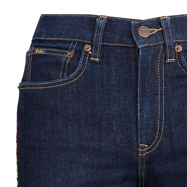 Dark Indigo W Rainbow Ultra&nbsp;Stretch Wide-Leg Jean Polo Ralph Lauren 9