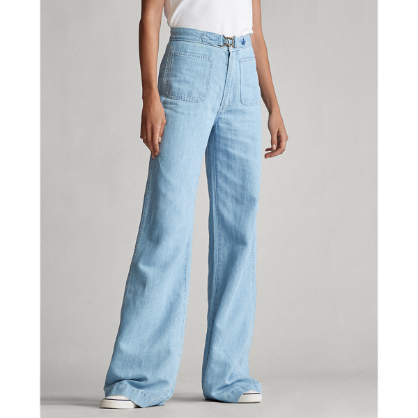 Light Indigo Margery Wide-Leg Jean Polo Ralph Lauren 4