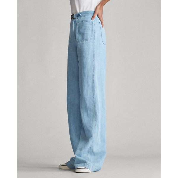 Light Indigo Margery Wide-Leg Jean Polo Ralph Lauren 5