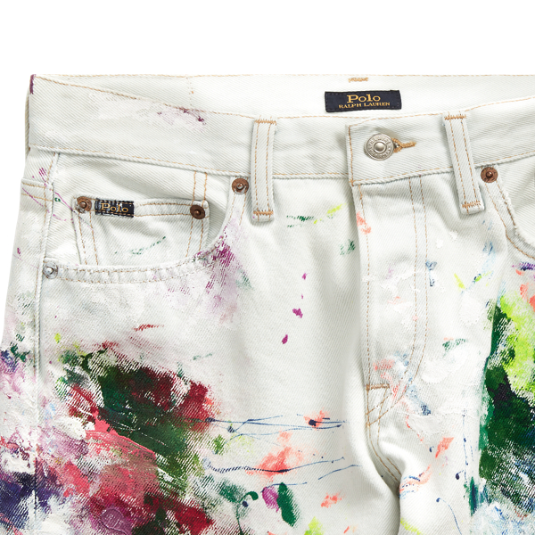 Light Indigo Paint Splatt Avery Jean Polo Ralph Lauren 8