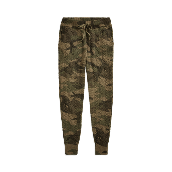 Camo Cable-Knit Jogger
