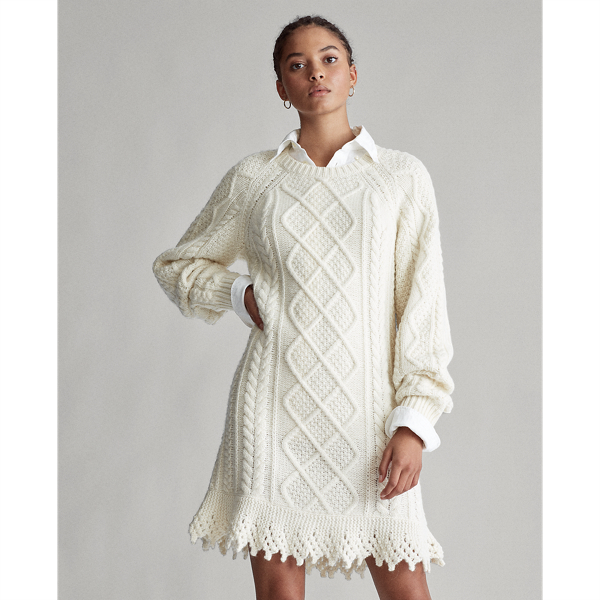 Aran Knit Jumper Dress