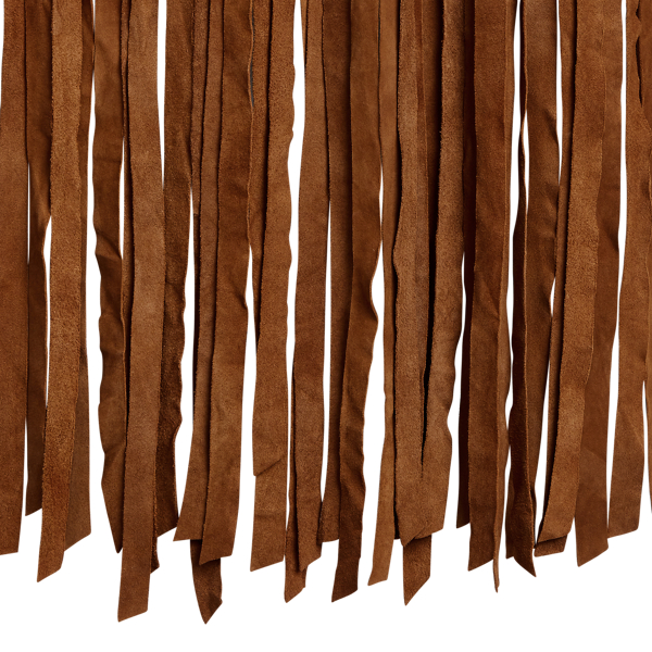 Pale Russet Fringe-Trim Suede Skirt Polo Ralph Lauren 7