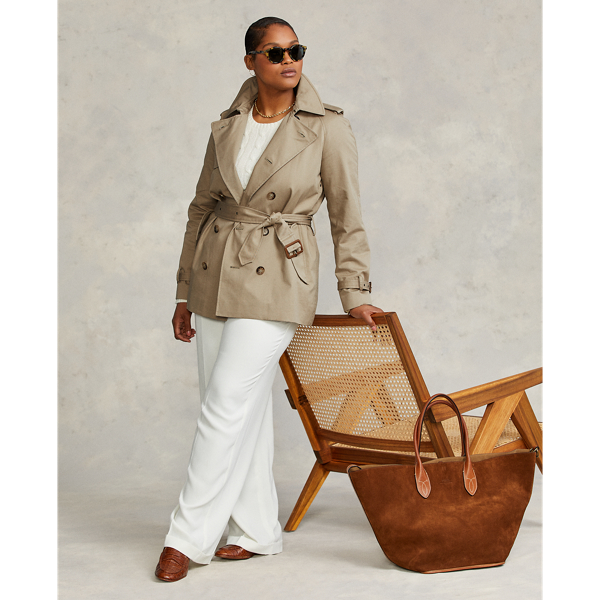 Twill-Trenchcoat mit G&uuml;rtel Polo Ralph Lauren in Surrey-Sandbraun 4