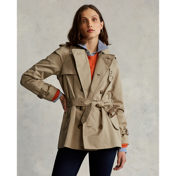 Twill-Trenchcoat mit G&uuml;rtel Polo Ralph Lauren in Surrey-Sandbraun 8
