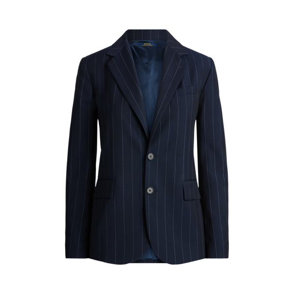 Pinstripe Wool Blazer Polo Ralph Lauren 1