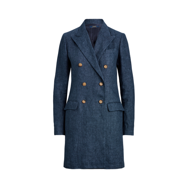 Double-Breasted Linen Blazer Polo Ralph Lauren 1