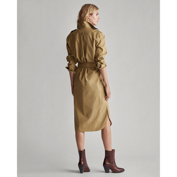 Desert Tan Cotton Twill Shirtdress Polo Ralph Lauren 6