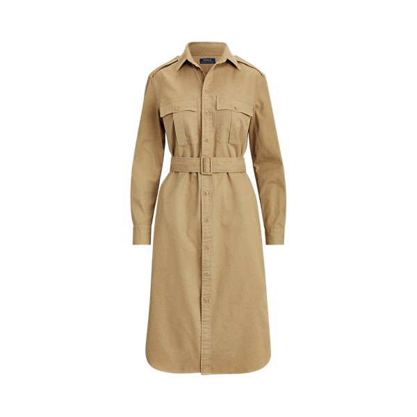Vestido camisero de sarga de algod&oacute;n Polo Ralph Lauren en 1