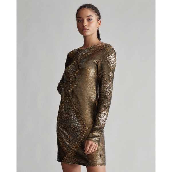 Ralph lauren sequin dress hotsell