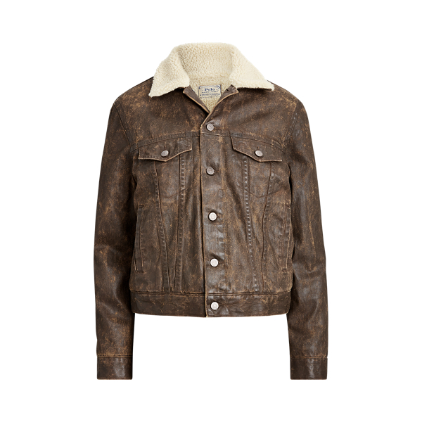 Giacca trucker foderata in pile Polo Ralph Lauren in 1