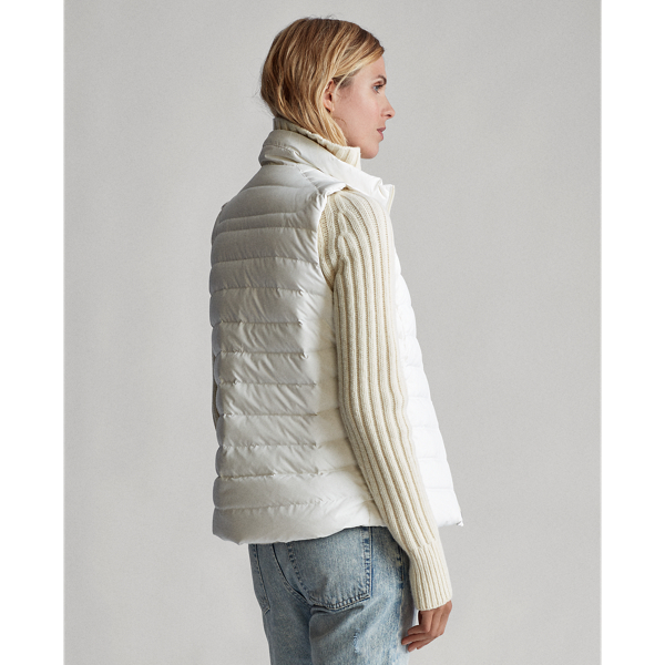 Warm White Packable Down Gilet Polo Ralph Lauren 5