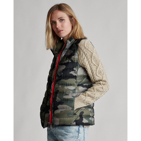 Performance Camo Camo Packable Down Gilet Polo Ralph Lauren 5