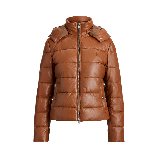 Belmont Leather Down Jacket for Women Ralph Lauren PT