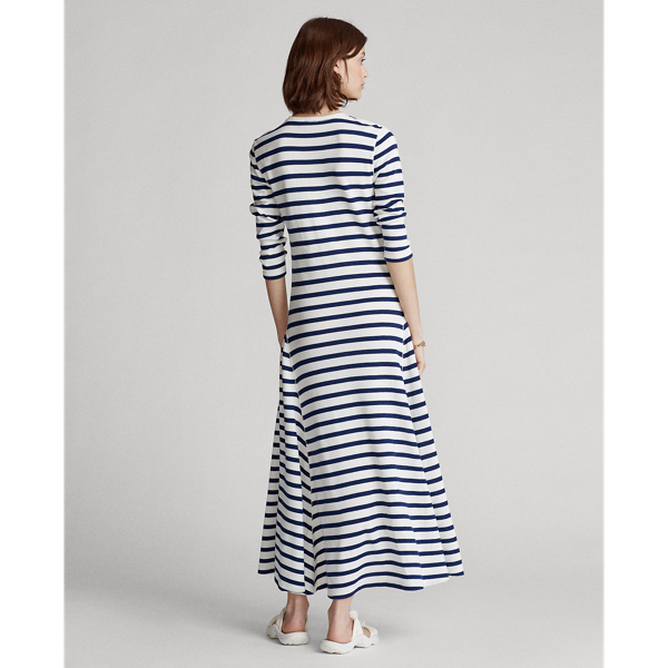 Nevis/Holiday Navy Striped Waffle-Knit Dress Polo Ralph Lauren 5