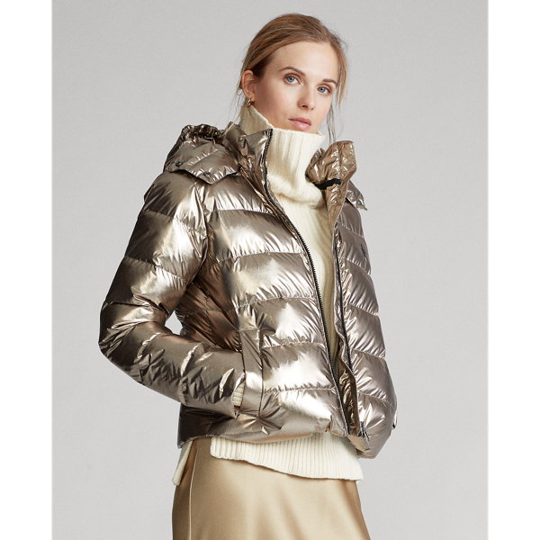 Metallic Down Jacket for Women Ralph Lauren PA