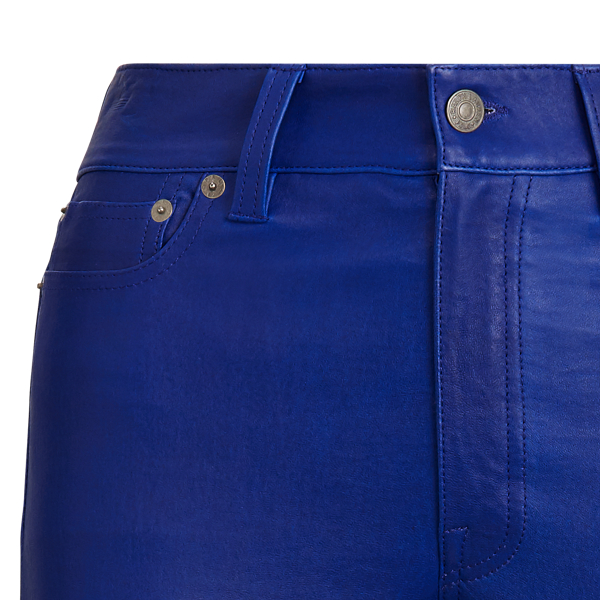 Rugby Royal Leather Cropped Flare Trouser Polo Ralph Lauren 6