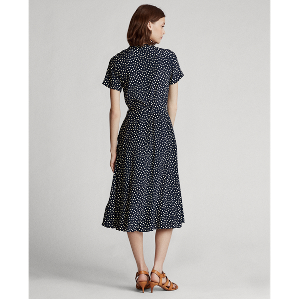 Spring Polka Dot Belted Short-Sleeve Dress Polo Ralph Lauren 5