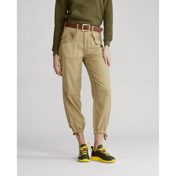 Granary Tan Twill Cargo Trouser Polo Ralph Lauren 3