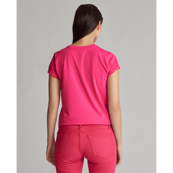 Accent Pink Cotton Jersey Crewneck Tee Polo Ralph Lauren 4