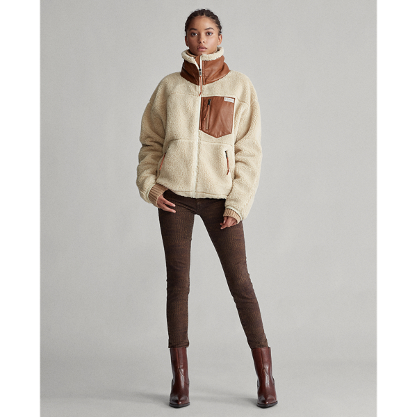 Spring Beige Fleece Zip Jacket Polo Ralph Lauren 4