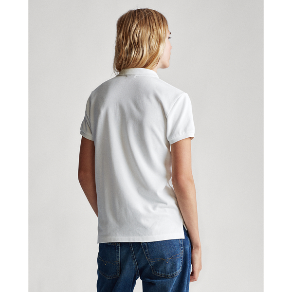 Deckwash White Classic Fit Beaded Polo Shirt Polo Ralph Lauren 4