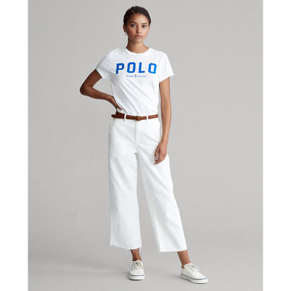 White Polo Cotton Tee Polo Ralph Lauren 3