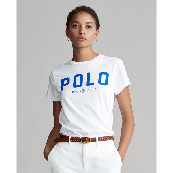 White Polo Cotton Tee Polo Ralph Lauren 1