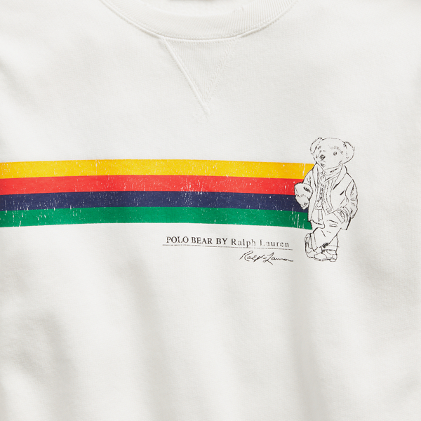 Deckwash White Polo Bear Fleece Pullover Polo Ralph Lauren 5