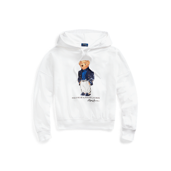 Ralph lauren white bear hoodie sale