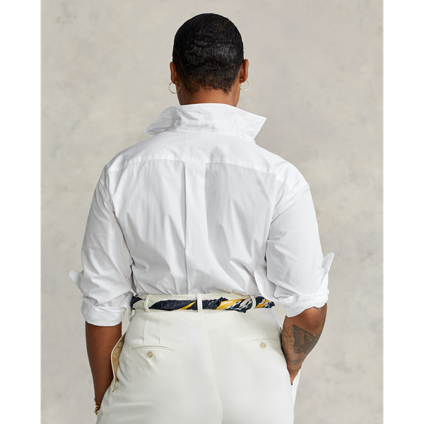 Chemise droite en popeline de coton Polo Ralph Lauren en Blanc 8