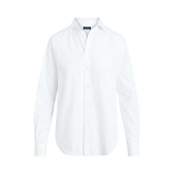 Chemise droite en popeline de coton Polo Ralph Lauren en Blanc 2